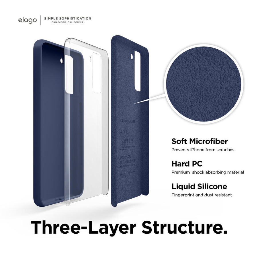 Liquid Silicone Case for Galaxy S21 Plus [3 Colors]