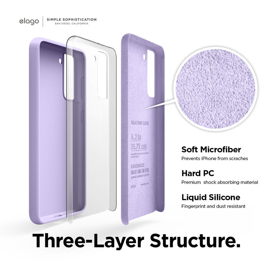 Liquid Silicone Case for Galaxy S21 [3 Colors]