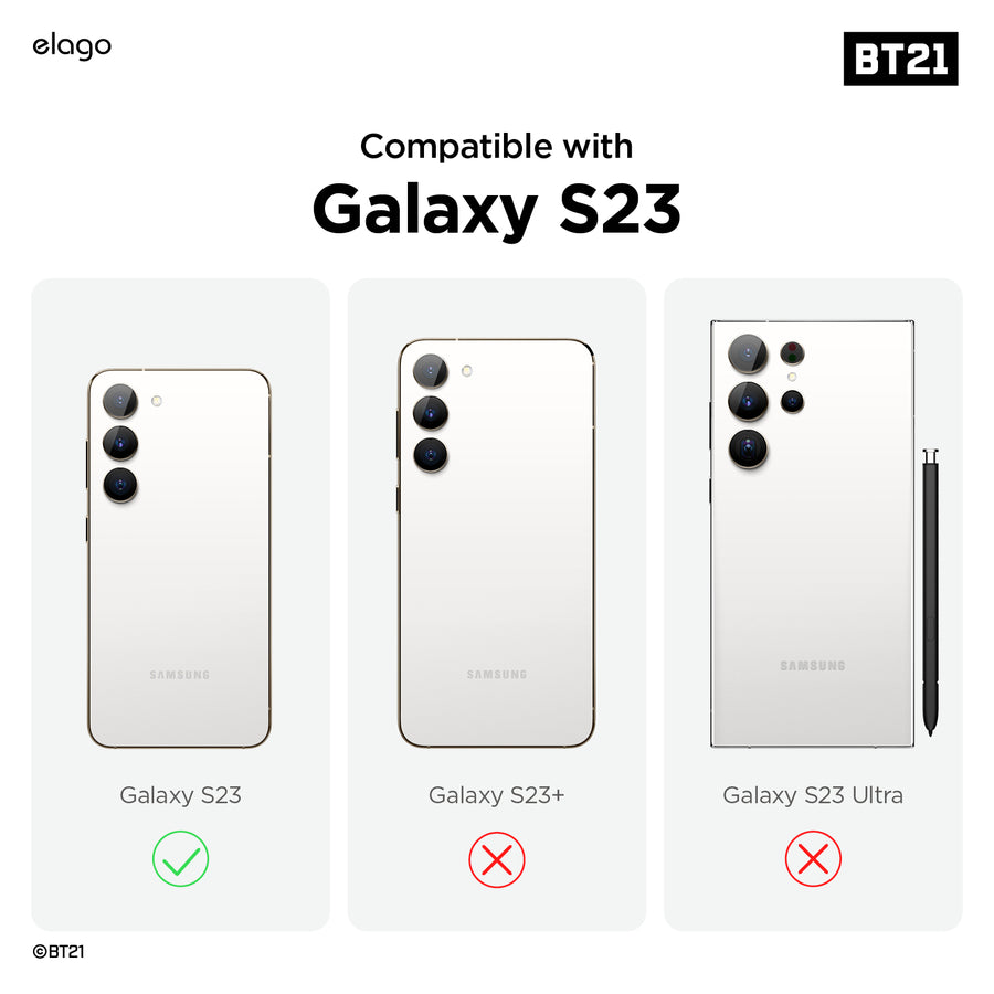 BT21 | elago Minini Case for Galaxy S23 [2 Styles]