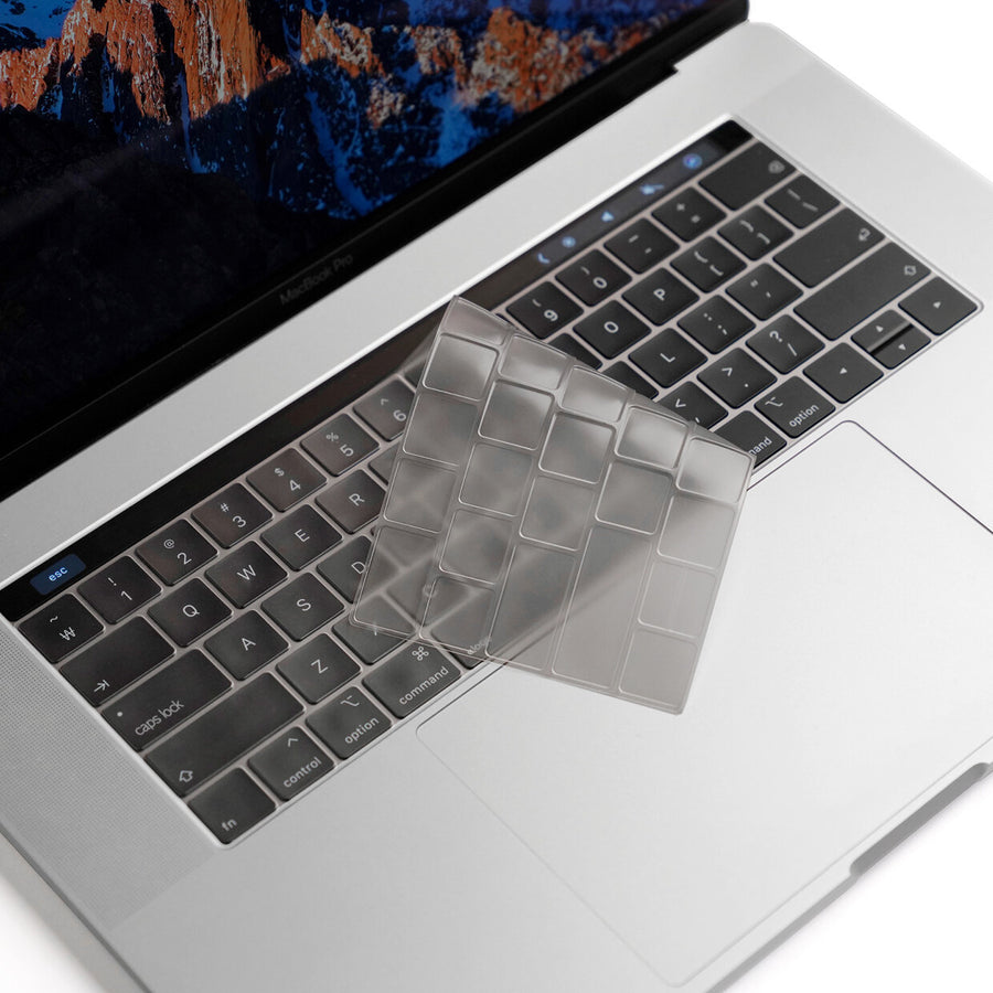 Ultra Thin Keyboard Skin for MacBook 13 inch & 15 inch with Touch Bar and Touch ID