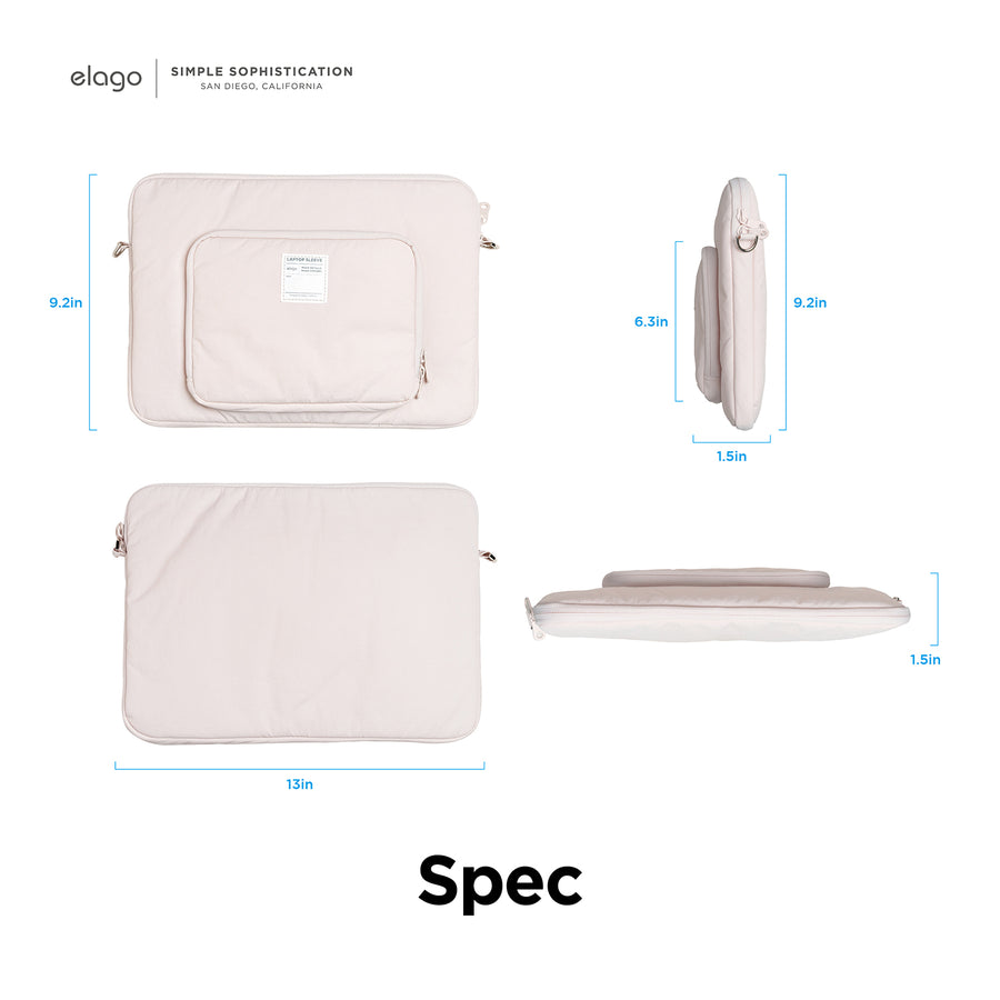 Tablet and Laptop Sleeve [Pastel Pink - 2 Sizes]