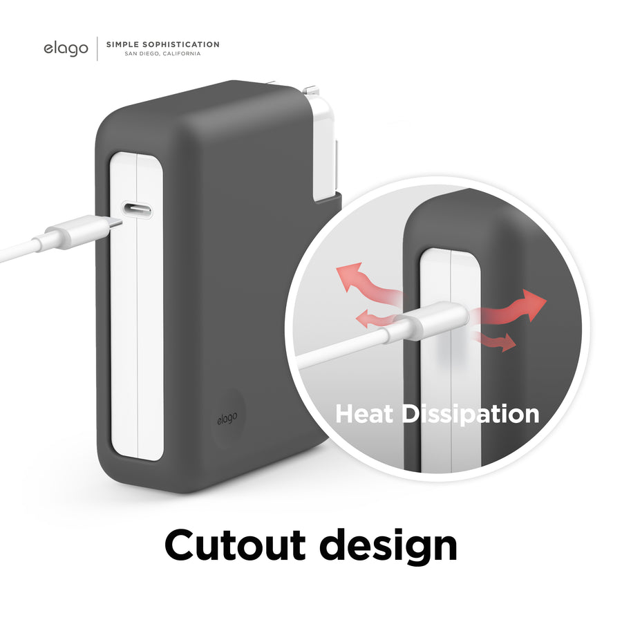 MacBook M1 Pro 16 inch, MacBook M2 Pro and Max 16 inch Charger Cover for MacBook 140W USB-C Power Adapter [3 Colors]