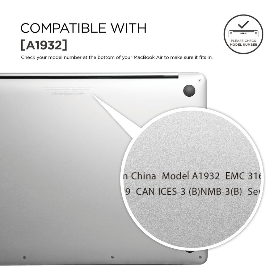 Ultra Slim Hard Case for MacBook Air 13 inch [Version 2019, 2018] - [Clear]