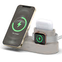 Plateau De Charge Elago Compatible MagSafe - Pour IPhone 15/14/13/12 Et Apple Watch - Silicone Anti-rayures - Gris Pierre - 8