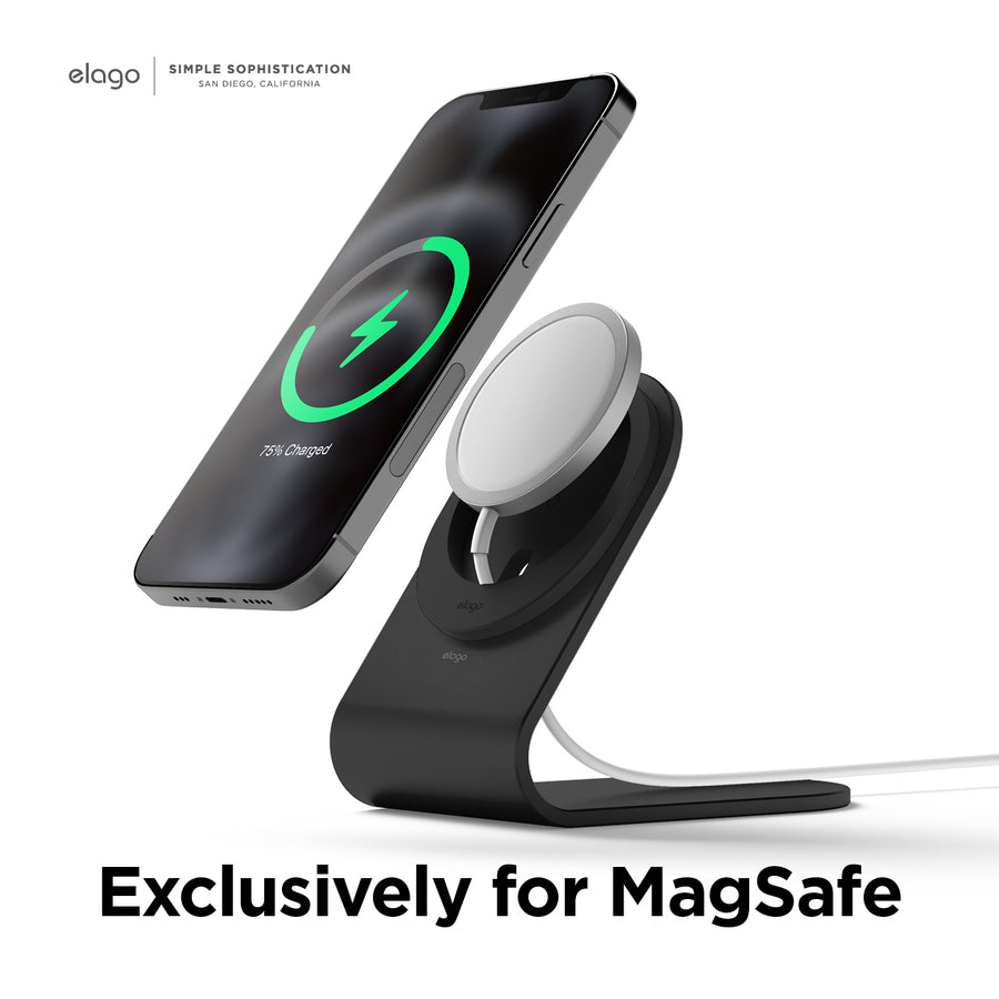 Shop MS3 Charging Stand for Apple Devices (MagSafe) – elago