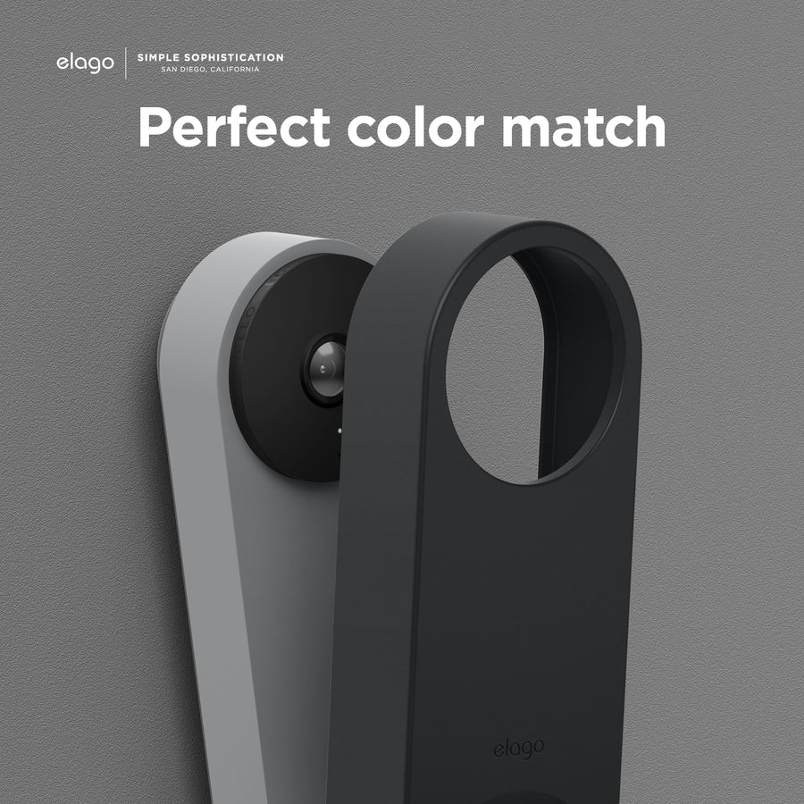 Silicone Case for Google Nest Hello Video Doorbell (Wired, 2nd Gen) [2 Colors]