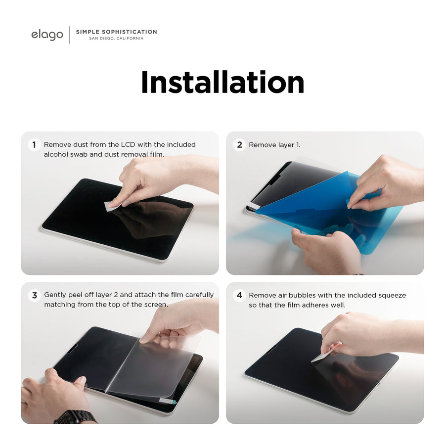 Paper Touch Glass Screen Protector for iPad Air 10.9 inch & iPad Pro 11inch
