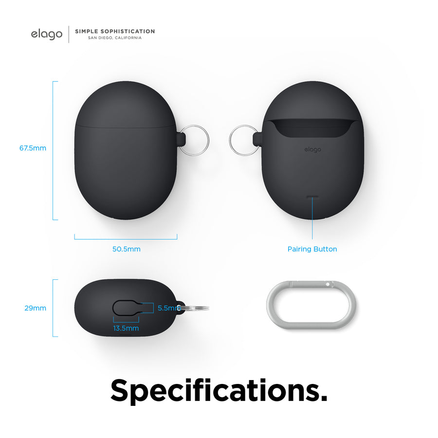 Silicone Hang Case for Google Pixel Buds A-Series(2021) / Google Pixel Buds 2(2020) [2 Colors]