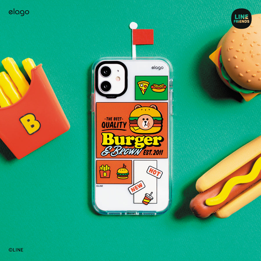 LINE FRIENDS | elago Burger Time Case for iPhone 11 Case [3 Styles]