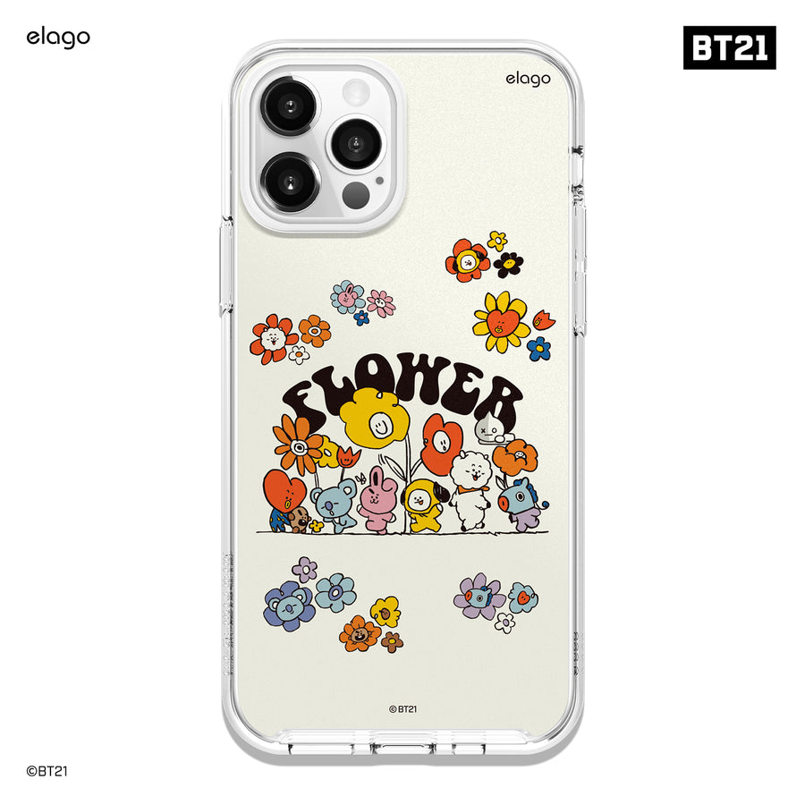 BT21 | elago Flower Case for iPhone 12 / 12 Pro [2 Styles]