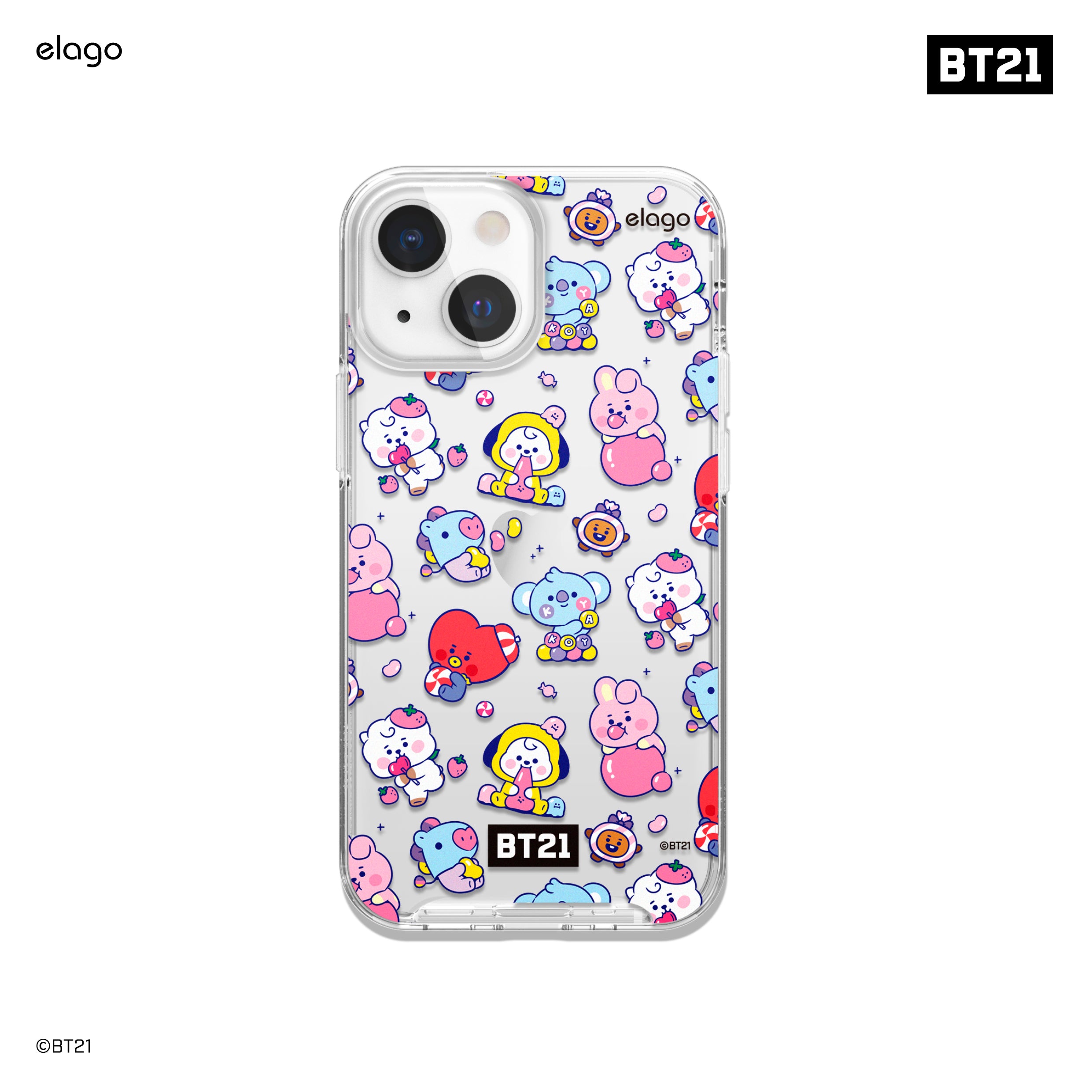 BT21 elago Jelly Candy Case for iPhone 13 Mini - Main Image