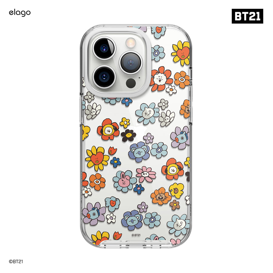 BT21 | elago Flower Case for iPhone 14 Pro [2 Styles]