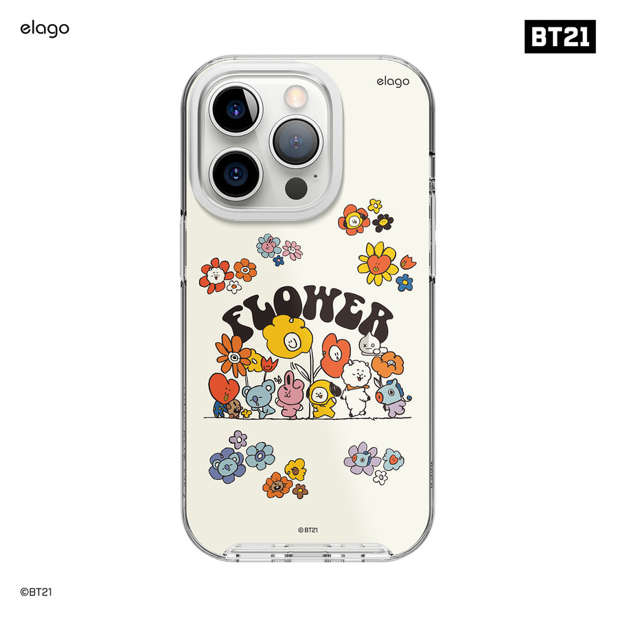 BT21 | elago Flower Case for iPhone 14 Pro [2 Styles]