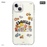 BT21 | elago Flower Case for iPhone 14 Plus [2 Styles]