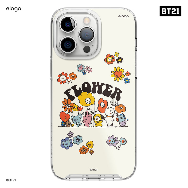 BT21 | elago Flower Case for iPhone 14 Pro Max [2 Styles]