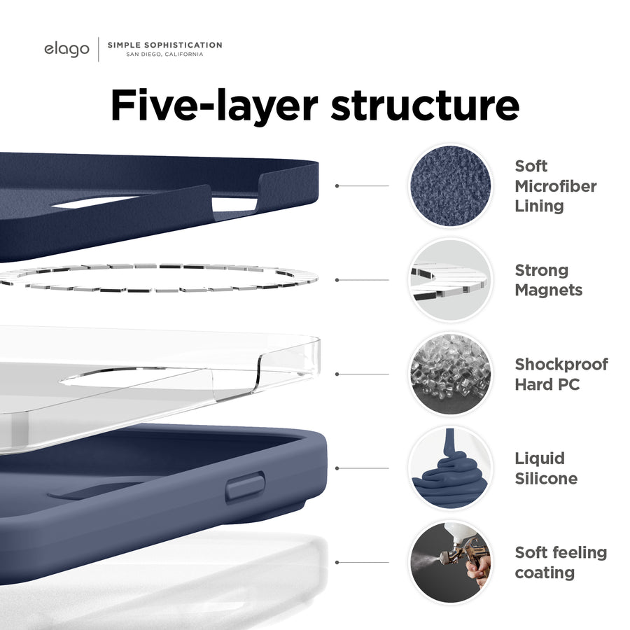 MagSafe Silicone Case for iPhone 14 Pro Max [5 Colors]
