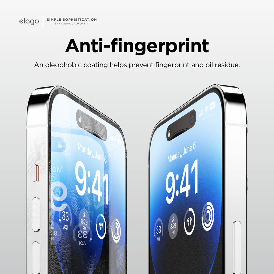 Anti Finger Glass+ Screen Protector for iPhone 14 Pro