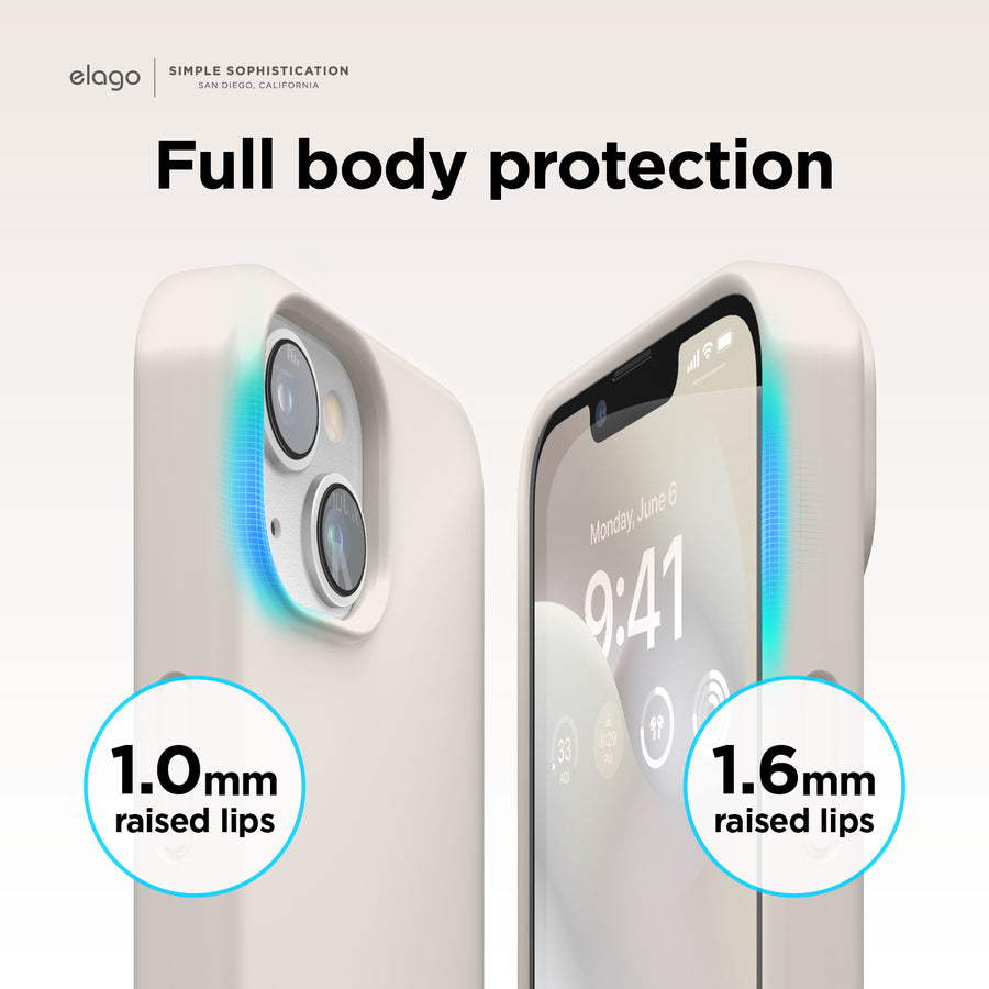 elago Silicone Case Compatible with iPhone 11 Case (Lavender) - Premium Liquid Silicone, Raised Lip (Screen & Camera Protection)