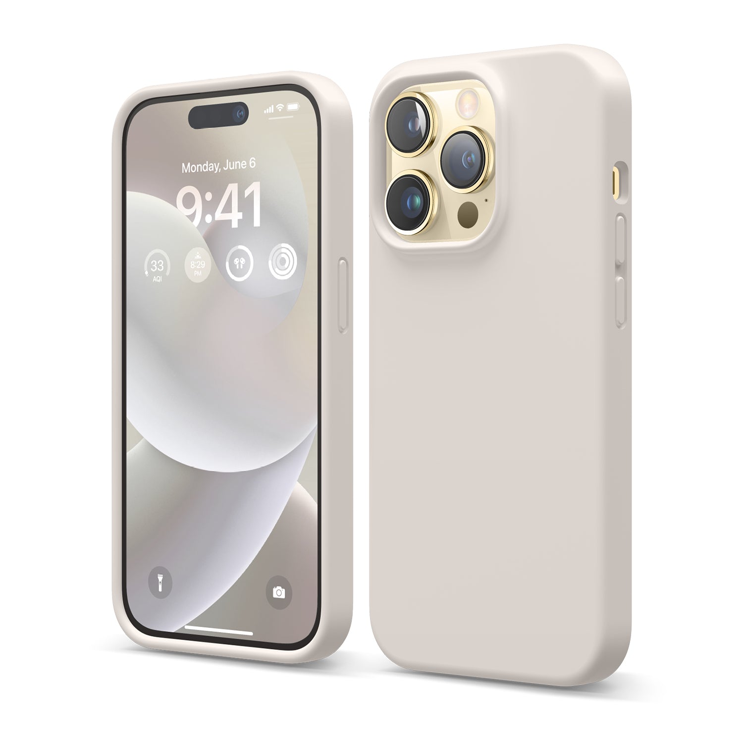 Elago Premium Silicone Case for iPhone 14 Pro Stone Elago Premium Silicone Case for iPhone 14 Pro Stone