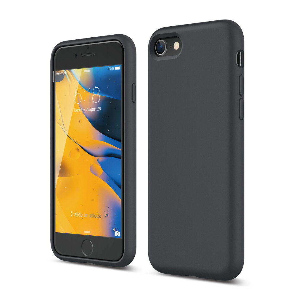 Liquid Silicone Case iPhone SE Gen 1 & 3| Elago Dark Grey Liquid Silicone Case iPhone SE Gen 1 & 3| Elago Dark Grey