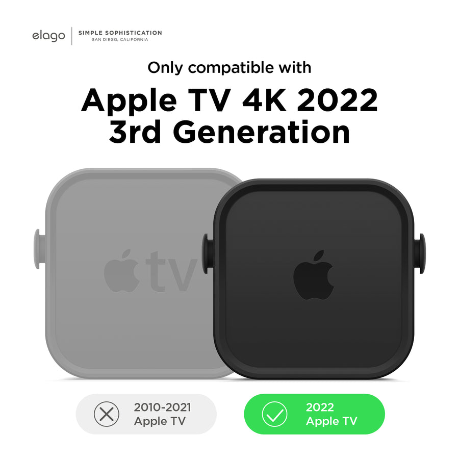 Multi Mount for Apple TV 2022 4K 3rd Gen [Black]