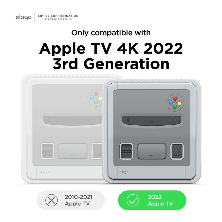 T4 Case for Apple TV 2022 4K 3rd Gen