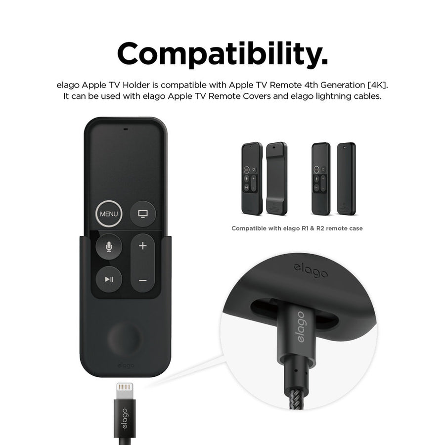 Remote Holder Mount for Apple TV Remote  [Pre 2021 Models]