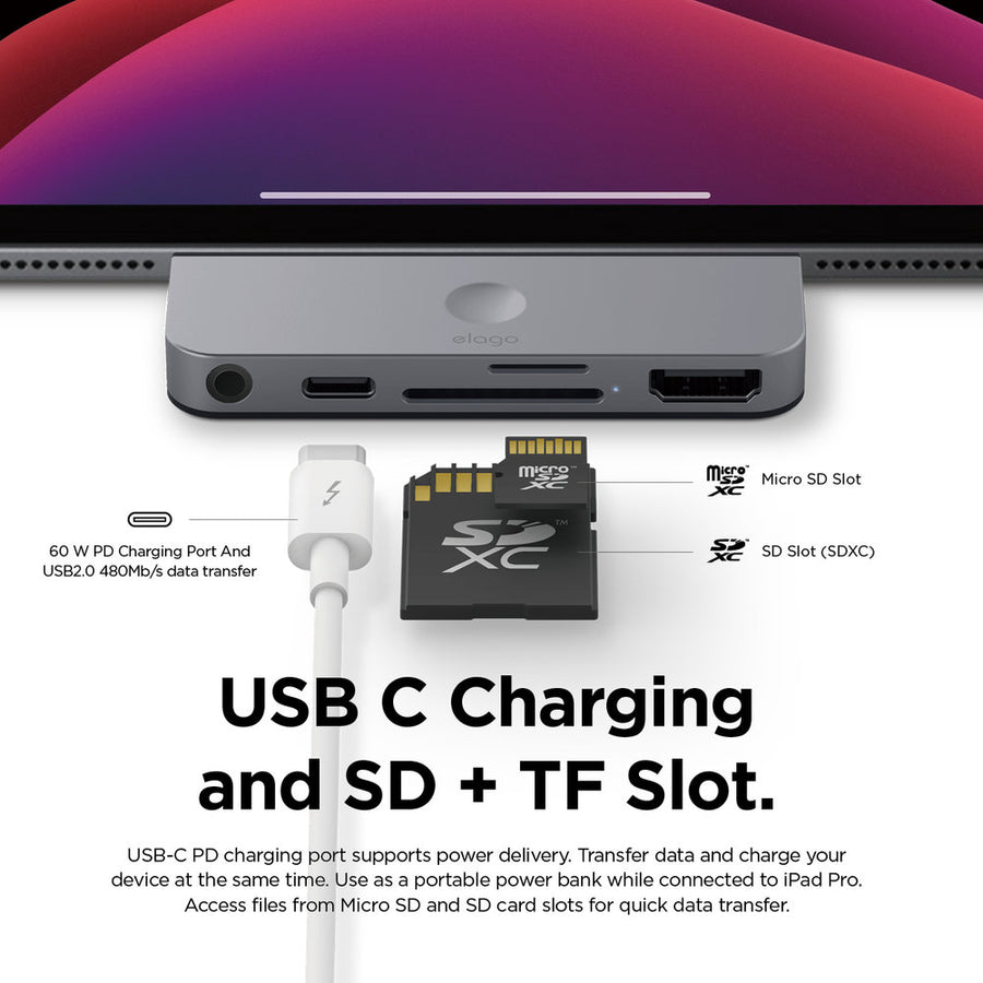 Aluminum Type-C Pocket Pro Hub Adapter