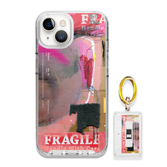 iPhone 14 phone case with card holder for convenient storage. Designer iPhone 14 case with a stylish and functional design.