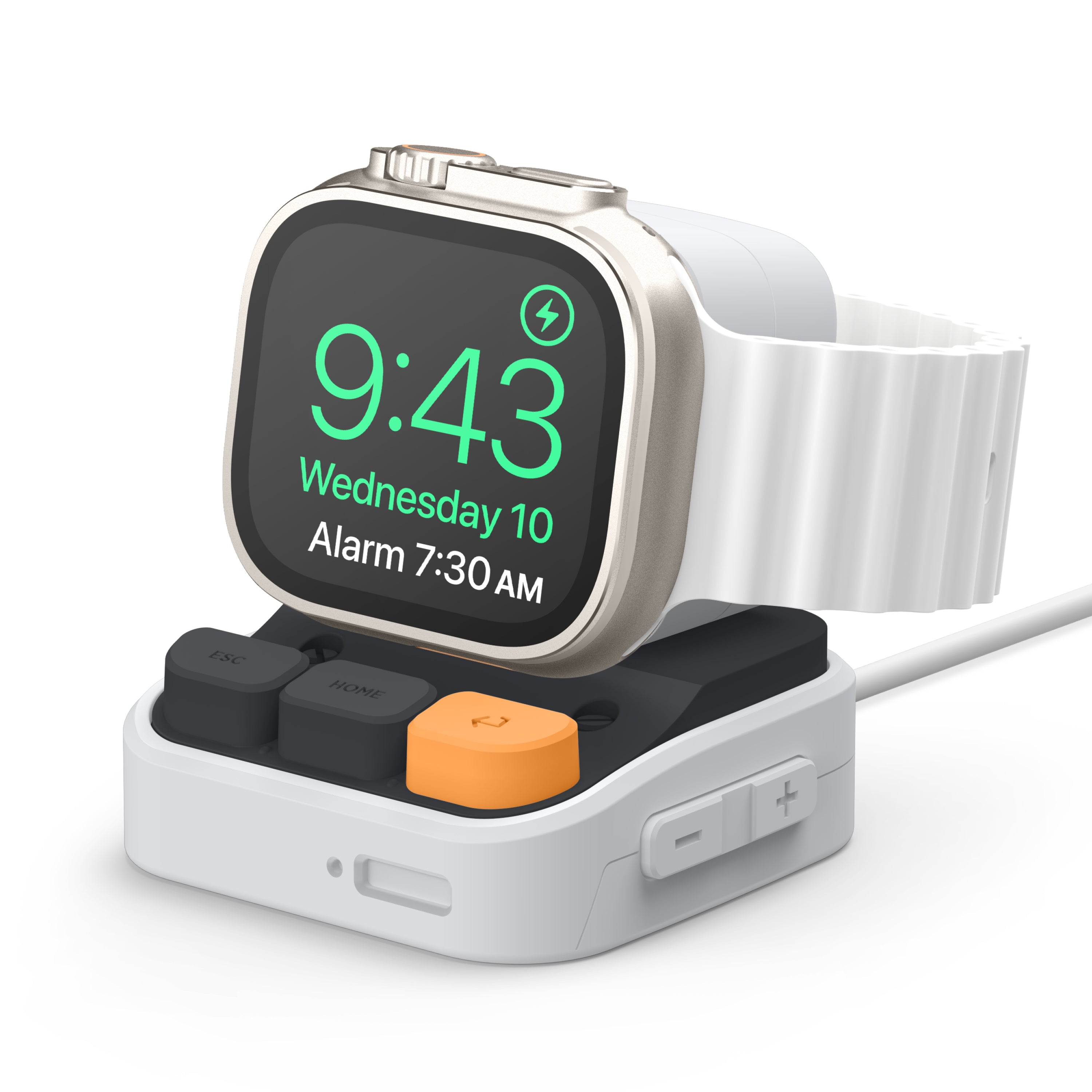 Apple Watch stand, Apple Watch night stand board, and a smart watch charger stand for Galaxy Watch 6 Classic.