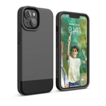 Yellow iPhone 14 case, stylish and vibrant. Purple iPhone 14 case for a bold look. Clear purple iPhone 14 case with a sleek design.