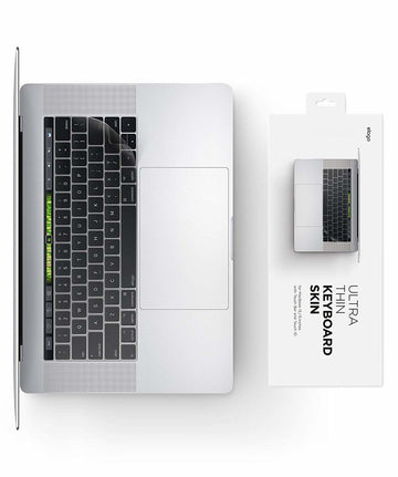 Ultra Thin Keyboard Skin for MacBook 13 inch & 15 inch with Touch Bar and Touch ID